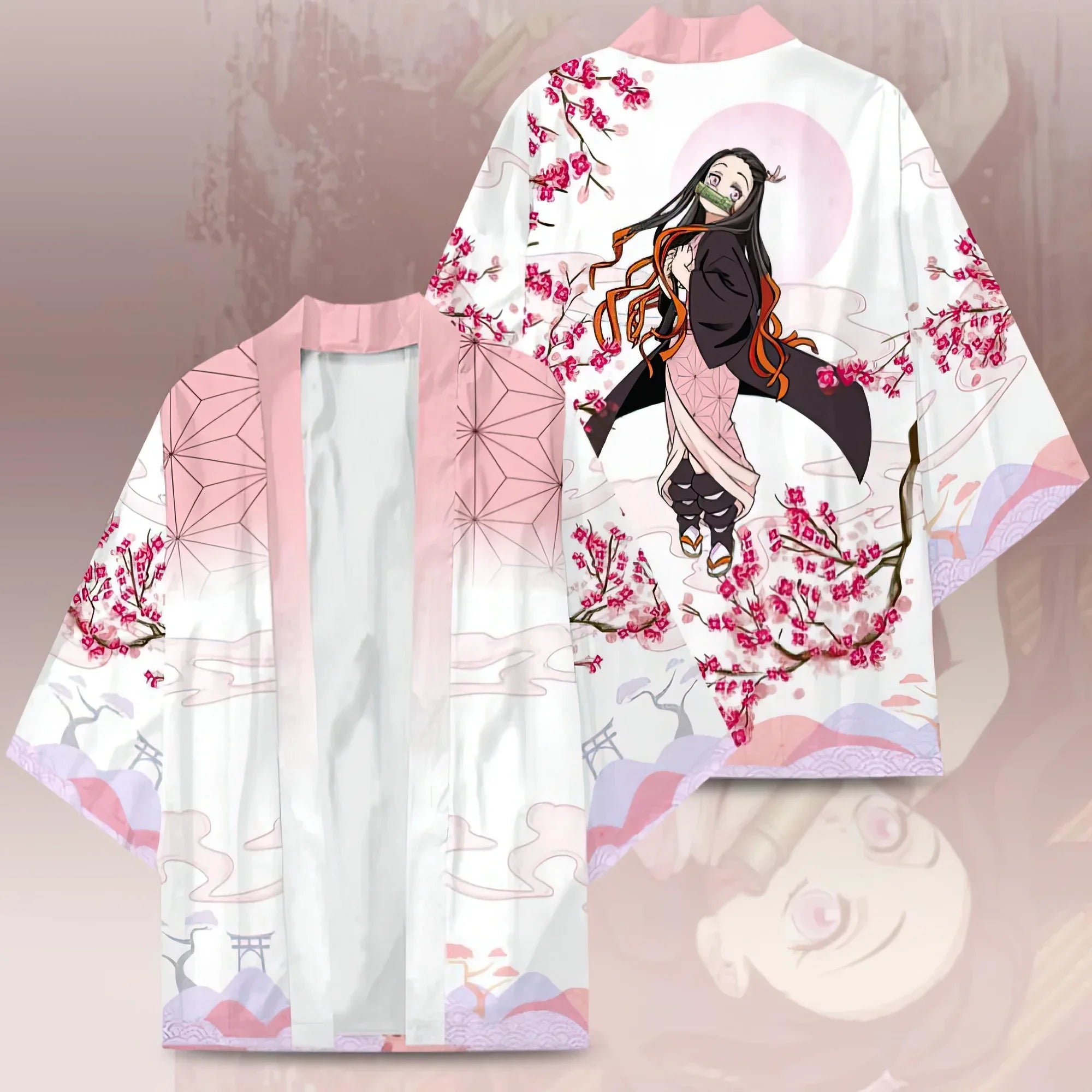 Japanese Anime Character Kamado Tanjiro 3D Printed Kimono Janpan Traditional Unisex Cosplay Haori Kamado Nezuko Yukata Cardigan