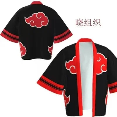 Demon Killer Cartoon Kimono Style Jacket Anime Cape Half Sleeve Cardigan