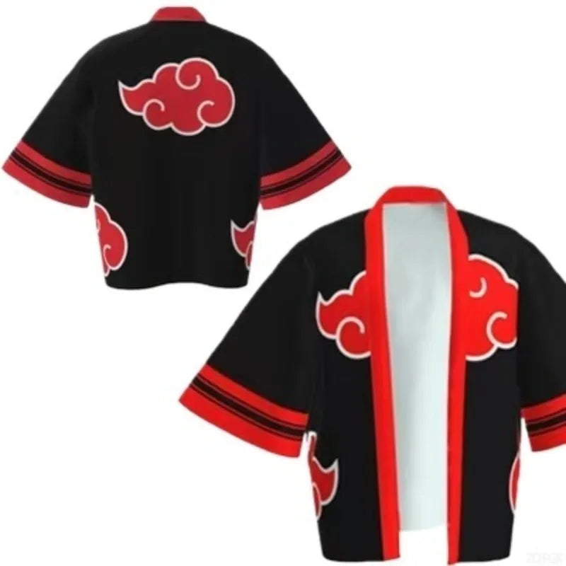 Demon Killer Cartoon Kimono Style Jacket Anime Cape Half Sleeve Cardigan