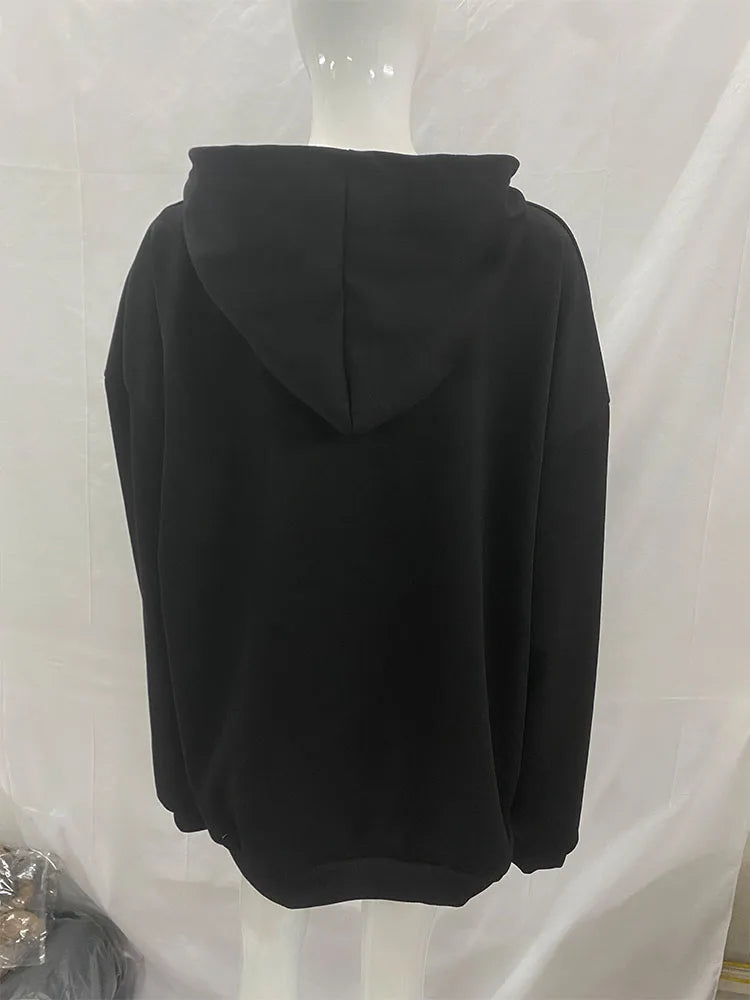 Europe, America, autumn and winter, the new hoodie with leopard print on both sides is fashionable and personalized.