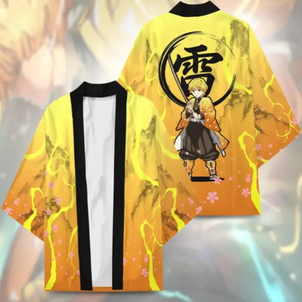 Japanese Anime Character Kamado Tanjiro 3D Printed Kimono Janpan Traditional Unisex Cosplay Haori Kamado Nezuko Yukata Cardigan