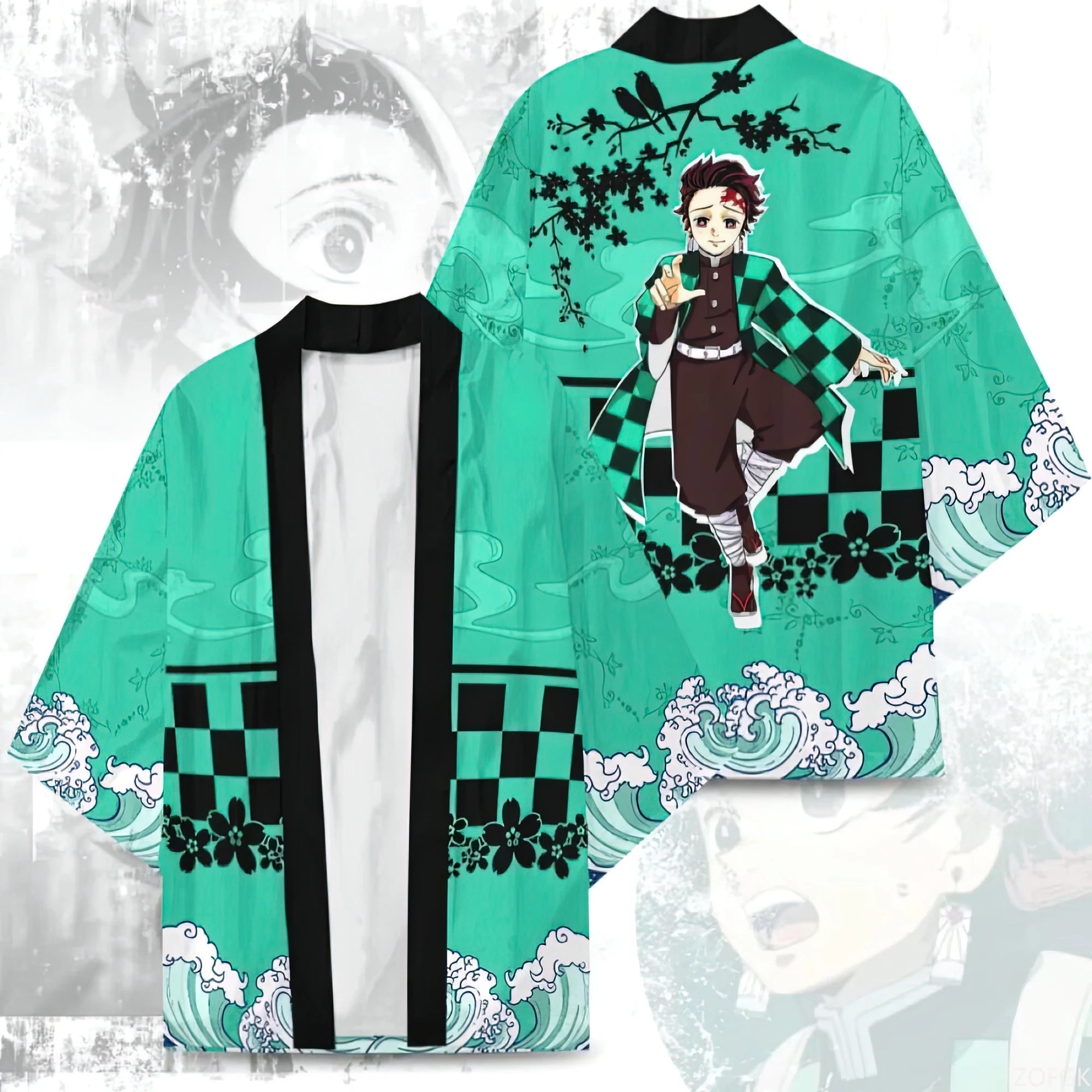Japanese Anime Character Kamado Tanjiro 3D Printed Kimono Janpan Traditional Unisex Cosplay Haori Kamado Nezuko Yukata Cardigan