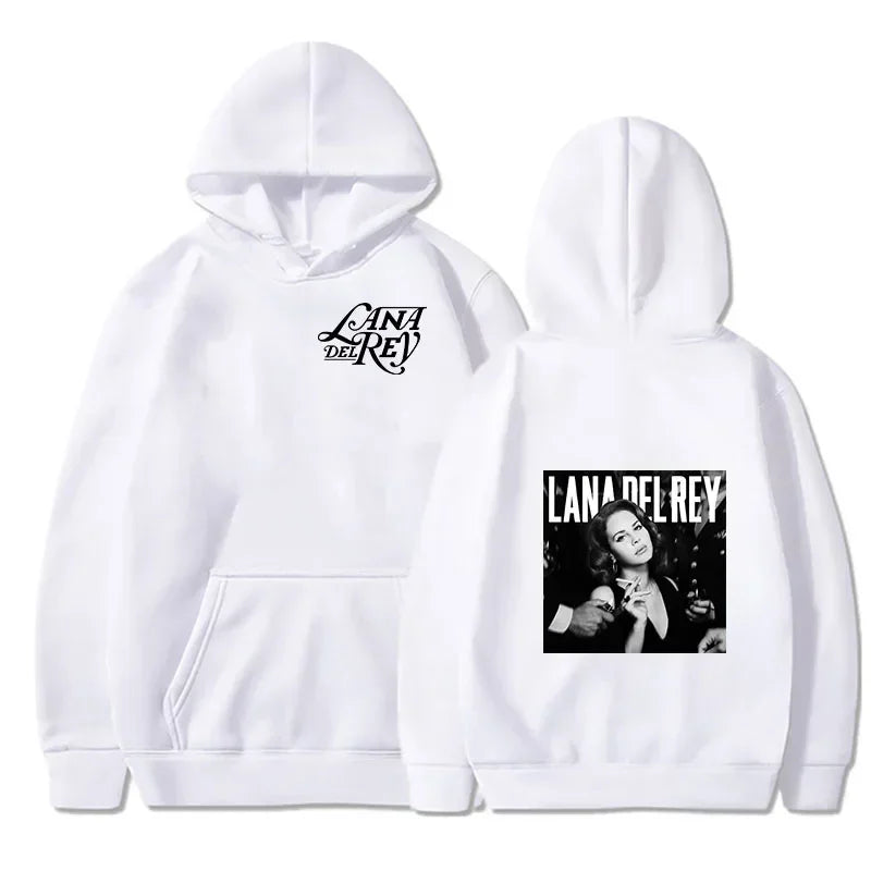 Lana Del Rey Hoodies Singer Graphic Printing Fleece Sweatshirts Casual Long Sleeve  Women Clothing Pullover Hip Hop Hoodie