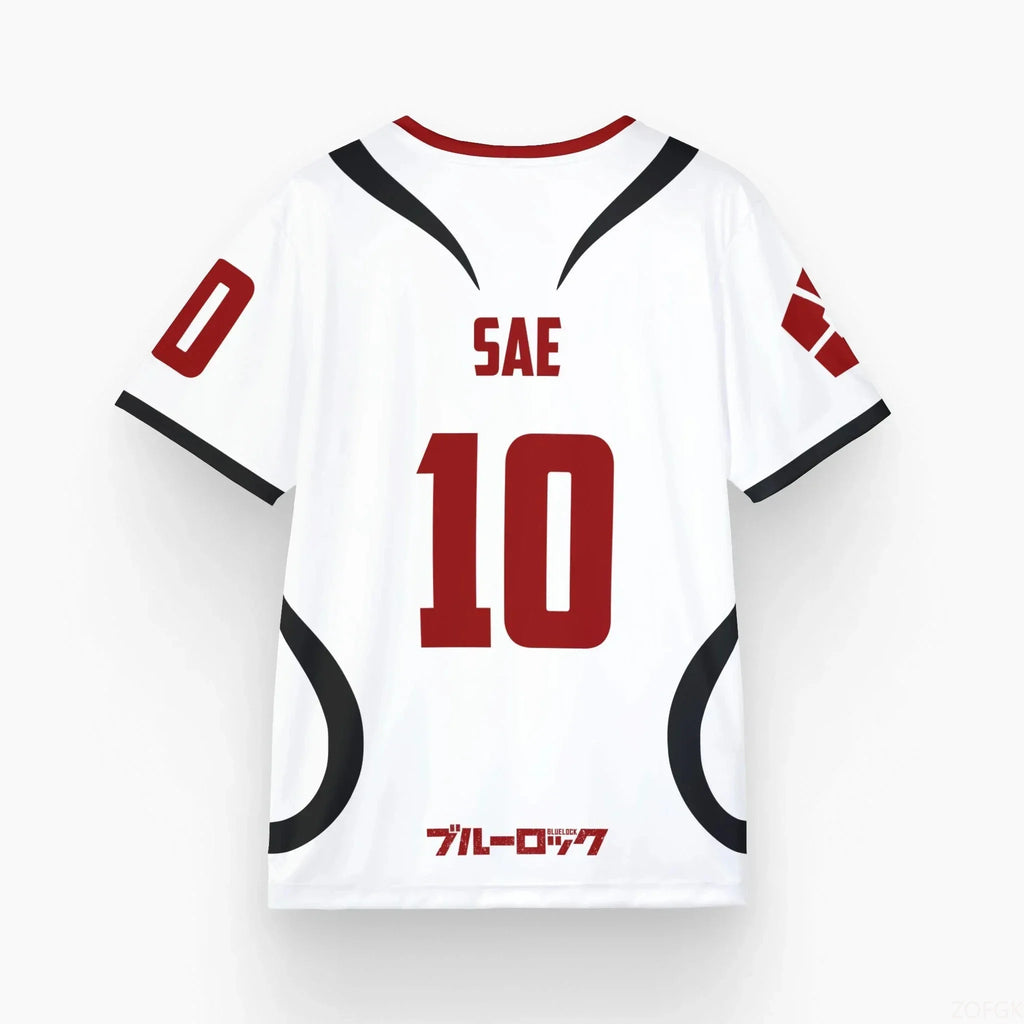 Mens Anime Jersey Blue Lock Sae Itoshi Role Playing 3d Print T-shirt T shirt Breathable Men Women Fashion Oversized Short Sleeve