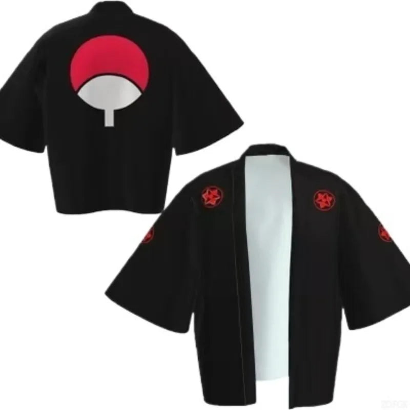 Demon Killer Cartoon Kimono Style Jacket Anime Cape Half Sleeve Cardigan