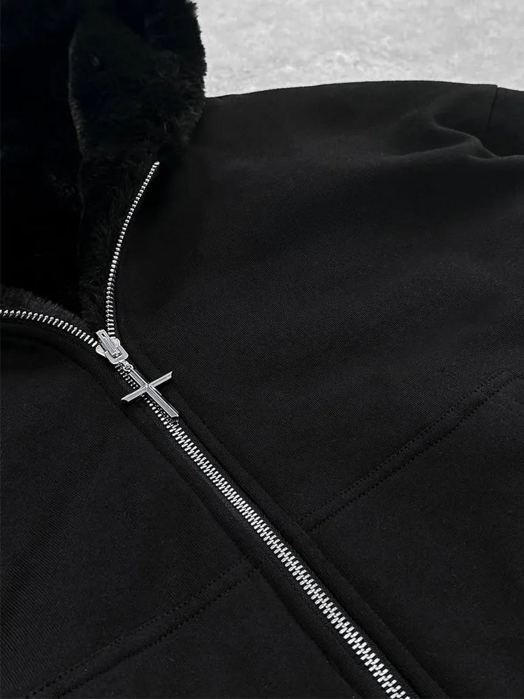 Europe, America, autumn and winter, the new hoodie with leopard print on both sides is fashionable and personalized.